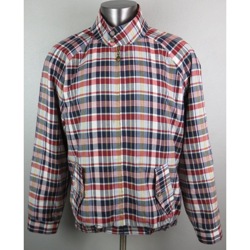 Pendleton Full Zip Jacket Mens Size XL‎ Cotton Multicolor Plaid Lined Pockets